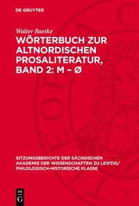 Produktbild: W&ouml;rterbuch zur altnordischen Prosaliteratur, Band 2: M - &Oslash;