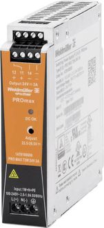 Produktbild: Weidm&uuml;ller 1478100000 Hutschienen-Netzteil (DIN-Rail) 24 V/DC 3A 72W Inhalt 1St.