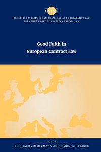 Produktbild: Good Faith in European Contract Law