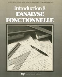 Produktbild: Introduction &agrave; l'analyse fonctionnelle
