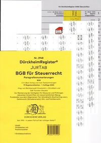 Bild vom Artikel DürckheimRegister® BGB im Steuerrecht 2022, Gesetze und §§ , OHNE Stichworte vom Autor Constantin Dürckheim