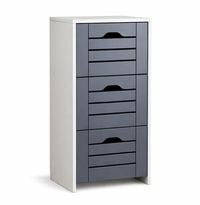 Produktbild: Midischrank mit drei Schubladen Flonali 76x38x28