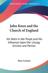 Produktbild: John Knox and the Church of England