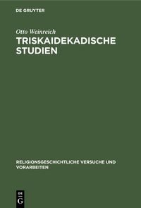 Produktbild: Triskaidekadische Studien
