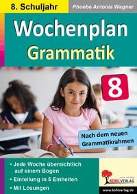 Produktbild: Wochenplan Grammatik / Klasse 8