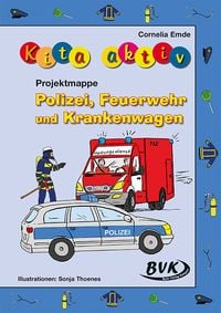 Produktbild: Kita aktiv Projektmappe Polizei, Feuerwehr und Krankenwagen