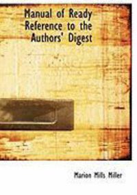 Produktbild: Manual of Ready Reference to the Authors' Digest