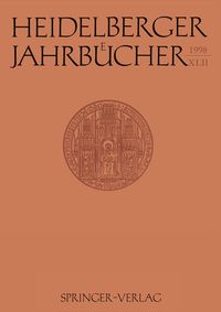 Produktbild: Heidelberger Jahrb&uuml;cher