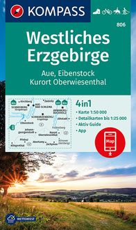 Bild vom Artikel KOMPASS Wanderkarte 806 Westliches Erzgebirge, Aue, Eibenstock, Kurort Oberwiesenthal 1:50.000 vom Autor 