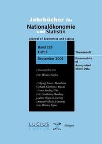 Produktbild: Econometrics of Anonymized Micro Data