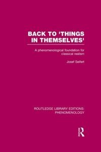 Produktbild: Back to ''Things in Themselves''