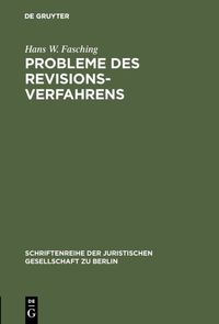 Produktbild: Probleme des Revisionsverfahrens