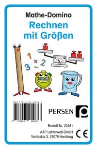 Produktbild: Mathe-Domino: Rechnen mit Gr&ouml;&szlig;en