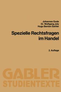 Produktbild: Spezielle Rechtsfragen im Handel