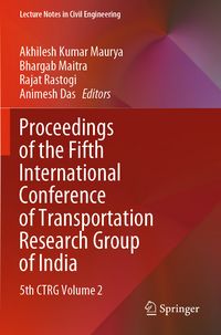 Produktbild: Proceedings of the Fifth International Conference of Transportation Research Group of India