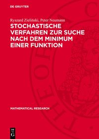 Produktbild: Stochastische Verfahren zur Suche nach dem Minimum einer Funktion