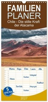 Produktbild: Familienplaner 2027 - Chile - Die stille Kraft der Atacama mit 5 Spalten (Wandkalender, 21 x 45 cm) CALVENDO
