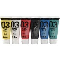 Produktbild: Creativ Company Acrylfarbe Metallic, Metallic, Standard-Farben, 6x20 ml