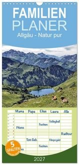 Produktbild: Familienplaner 2027 - Allg&auml;u - Natur pur mit 5 Spalten (Wandkalender, 21 x 45 cm) CALVENDO