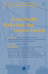 Produktbild: &Auml;sthetische Praktiken der Improvisation