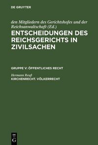 Produktbild: Kirchenrecht. V&ouml;lkerrecht