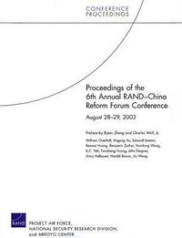 Produktbild: Proceedings of the 6th Annual Rand China Reform Forum