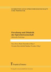 Produktbild: Forschung und Didaktik der Sprechwissenschaft