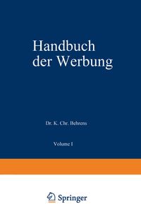 Produktbild: Handbuch der Werbung