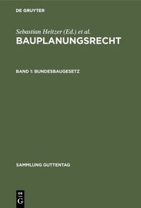 Produktbild: Bauplanungsrecht / Bundesbaugesetz