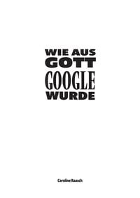 Produktbild: Wie aus Gott Google wurde