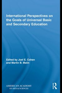 Produktbild: International Perspectives on the Goals of Universal Basic and Secondary Education