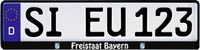 Bild vom Artikel HP Autozubehör Freistaat Bayern Kennzeichenhalter Schwarz (L x B x H) 13.5 x 53 x 1.5cm vom Autor 