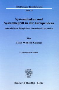 Produktbild: Systemdenken und Systembegriff in der Jurisprudenz,