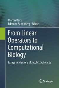 Produktbild: From Linear Operators to Computational Biology