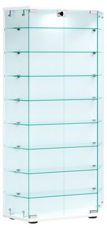 Produktbild: Holz Glas Stand Vitrine Sammelvitrine Cenila XL