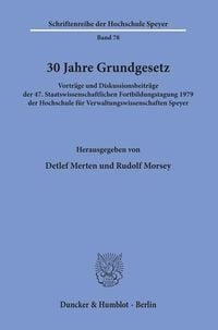 Produktbild: 30 Jahre Grundgesetz.