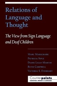 Produktbild: Relations of Language and Thought
