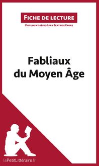 Produktbild: Fabliaux du Moyen &Acirc;ge (Fiche de lecture)