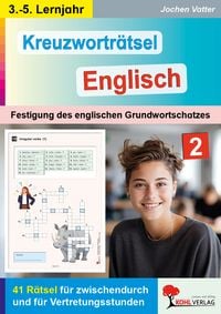 Produktbild: Kreuzwortr&auml;tsel Englisch / 3.-5. Lernjahr