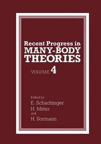 Produktbild: Recent Progress in Many-Body Theories