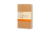 Produktbild: Moleskine Cahier pocket liniert packpapierbraun DIN A6. 3er Pack
