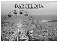 Produktbild: Barcelona Schwarz / Wei&szlig; Impressionen (Wandkalender 2026 DIN A2 quer), CALVENDO Monatskalender