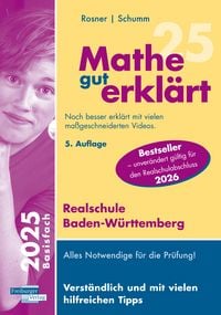Produktbild: Mathe gut erkl&auml;rt Realschule Baden-W&uuml;rttemberg