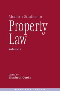Produktbild: Modern Studies in Property Law - Volume 4