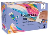 Produktbild: KREUL Squeegee Art Set mit Kids Art Kinder-K&uuml;nstlerfarben, 7 x 20 ml Tuben