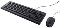 Produktbild: Trust TKM-250 Kabelgebunden Tastatur, Maus-Set Deutsch, QWERTZ Schwarz