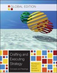 Produktbild: Thompson Jr., A: Crafting and Executing Strategy: Concepts a