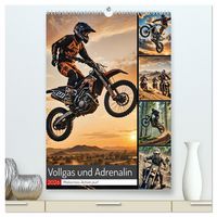Produktbild: Vollgas und Adrenalin - Motocross-Action pur! (hochwertiger Premium Wandkalender 2026 DIN A2 hoch), Kunstdruck in Hochglanz
