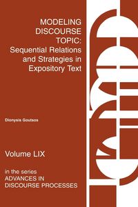 Produktbild: Modeling Discourse Topic
