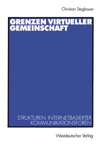 Produktbild: Grenzen virtueller Gemeinschaft